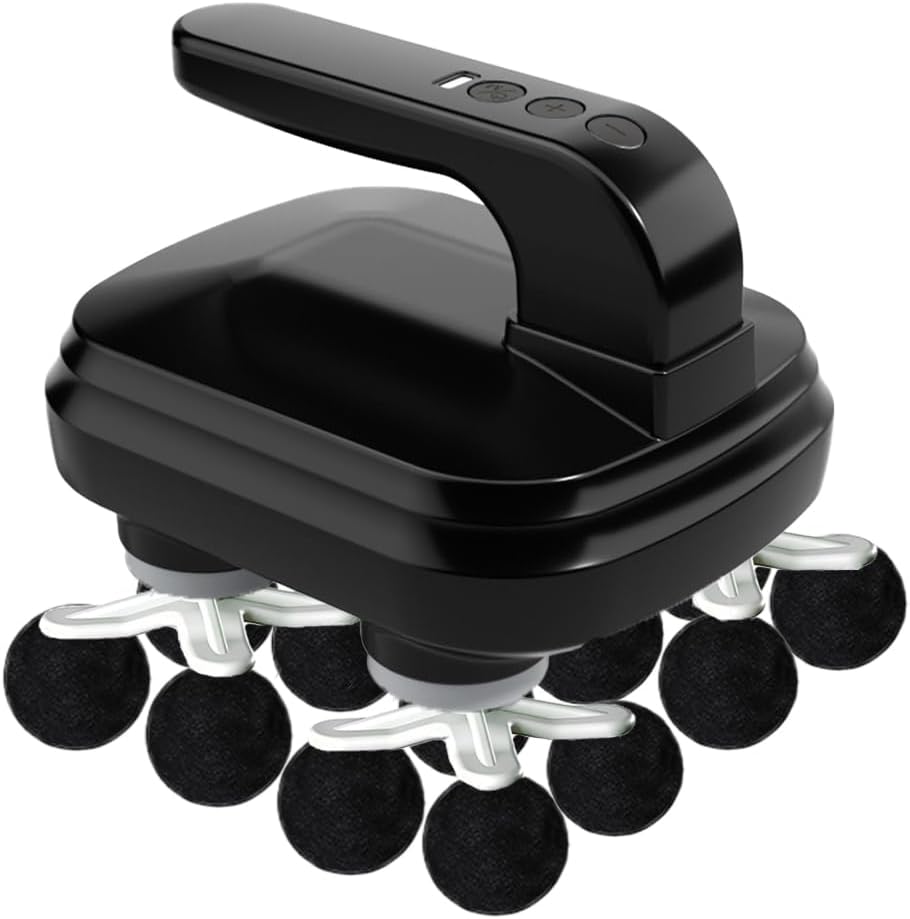 16-Head Massage Gun,Deep Tissue Back Massager with 6 Massage Modes and 9 Intensity Levels, Electric Percussion Massage Gun for Neck,Back,Shoulder and Leg