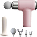 Mini Massage Gun, Powerful Fascial Gun Portable Deep Tissue Percussion Muscle Back Head Massager for Pain Relief with 5 Massage Heads High-Intensity Vibration Rechargeable Small Best Gifts for Dad Mom