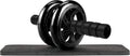 Abdominal Wheel, Ab Roller for Abdominal Exercise Machine, Abs Workout Equipment, Core Strengthening Trainer Fitness Belly Training, Entrainement maison equipement. accessories gym stuff