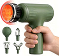 Massage Gun with Heat – Amazing Power! Handheld Percussion Massager for Neck, Shoulders, Back, Arms and Legs, Easy to Use at Home, Office, Gym, Travel and Holiday Gifts,