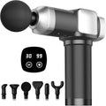 Massage Gun Deep Tissue, Handheld Percussion Muscle Massager for Back, Neck & Shoulder Pain Relief, Portable Electric Back Massager with 30 Speed Levels & 6 Massage Heads, Gift for Men Women
