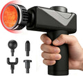 Massage Gun with Heat, Mini Handheld Massager for Home & Travel, Quiet, Lightweight & Portable,Powerful Full Body Electric Massager Tool for Men and Women, (Black)