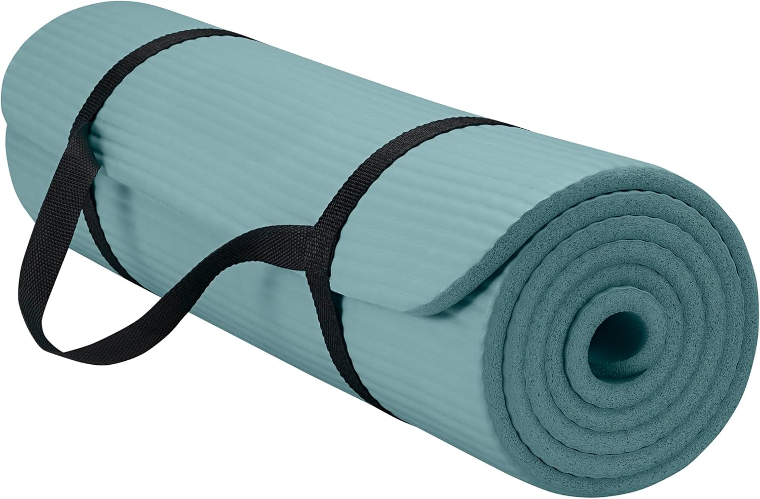 Thick Yoga Mat with Easy-Cinch Carrying Strap