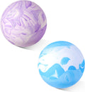 Massage Lacrosse Balls 2 Pack, Rubber Trigger Point Therapy Balls for Deep Tissue Myofascial Release, Plantar Fasciitis & Muscle Soreness Relief, Portable Pain Relief Tool (Purple and Blue)