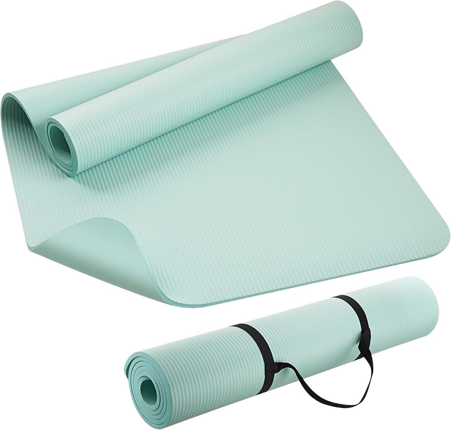 Extra Thick NBR Yoga Mat for Women & Men, 10mm Thick, 72”x32” Large Exercise Mat with Non-Slip Workout Mat for Yoga, Pilates, Stretching, Meditation – Wide & Cushioned Fitness Mat