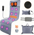 Heat Vibration Massage Mat Full Body Electric Massage Cushion Back Massage Pad with 10 Vibration Motors Timer Neck Massage Pillow Massage Mat for Chair Sofa | 10 Vibration Motors Timer Neck Massage Pillow Electric Massage Mat for Chair Sofa Mom Ideal Gift