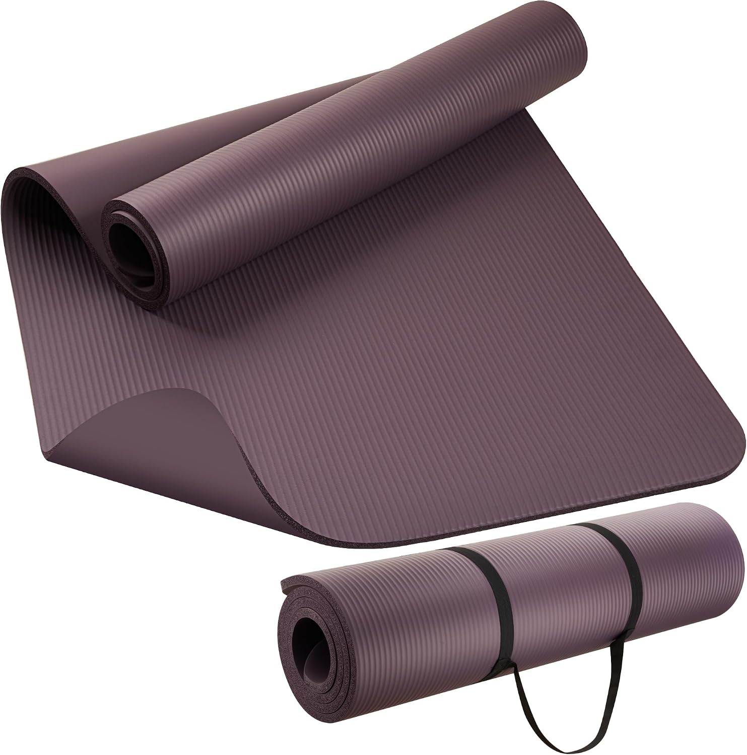 Extra Thick NBR Yoga Mat for Women & Men, 15mm Thick, 72”x32” Large Exercise Mat with Non-Slip Workout Mat for Yoga, Pilates, Stretching, Meditation – Wide & Cushioned Fitness Mat