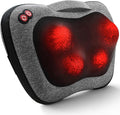 Shiatsu Back Massager with Heat – Deep Tissue Massage for Neck, Shoulder, Back Pain Relief, Electric Kneading 3D Massage Pillow, Christmas for Men Women Dad Wife Mom Gifts (NOT Cordless)