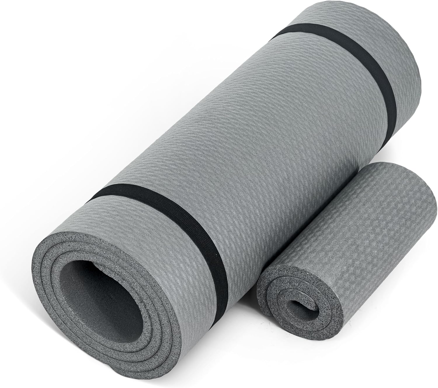 1/2-Inch High Density Exercise Yoga Mat with Strap | Multiple Options